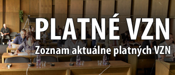  Zoznam aktuálne platných VZN 