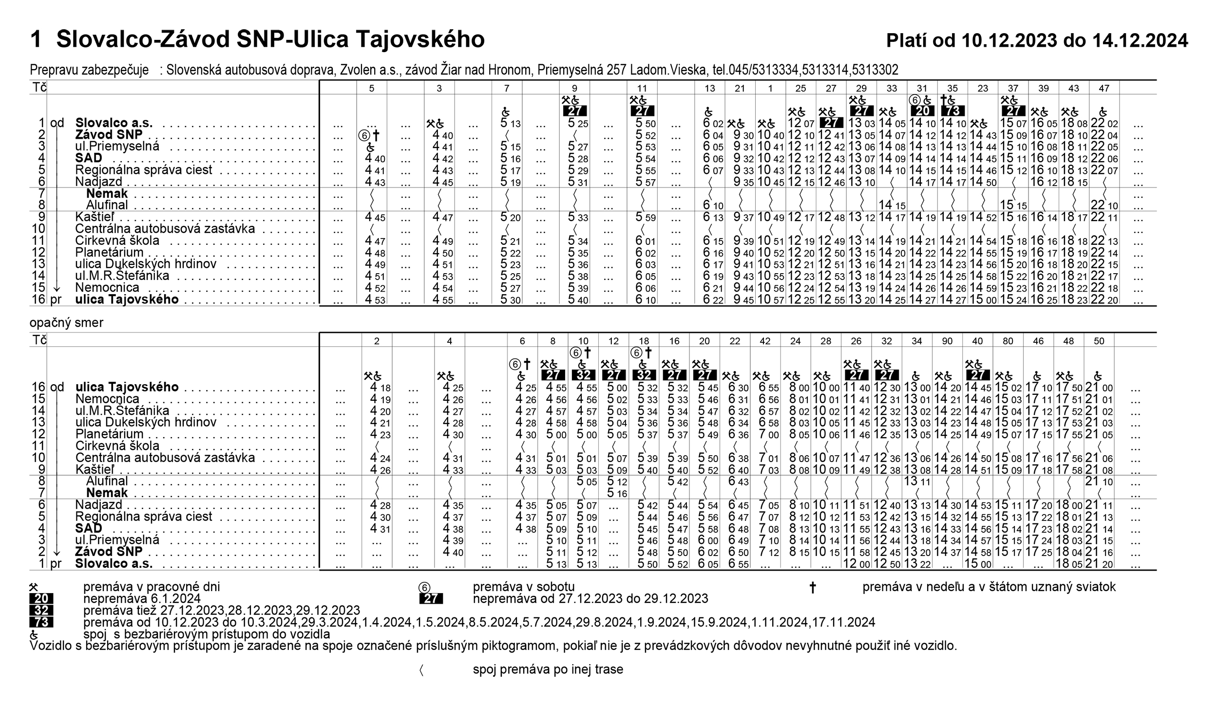 Nový cestovný poriadok MHD platný od 13. decembra