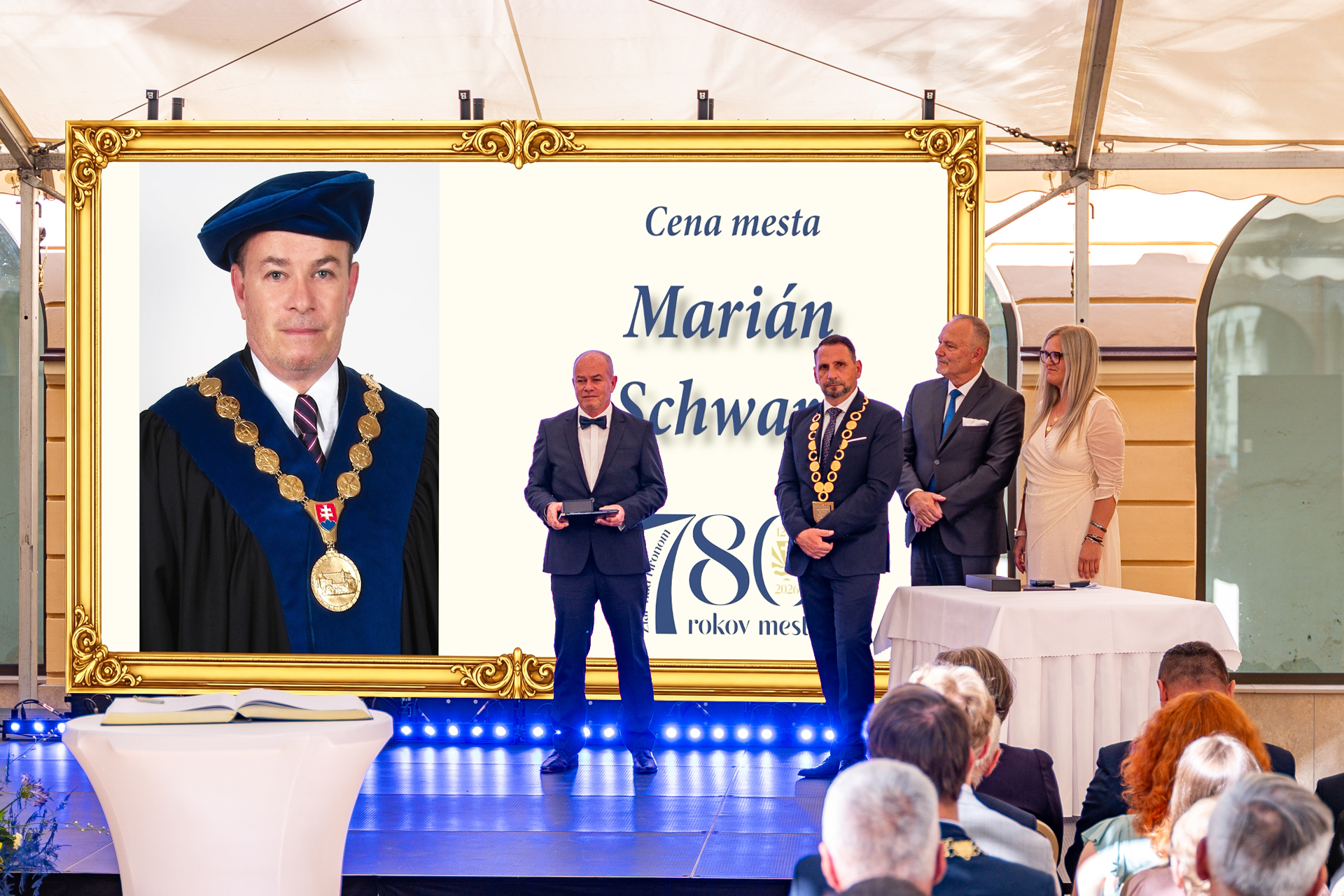 Mesto dôstojne ocenilo významné osobnosti, hostia neskrývali dojatie