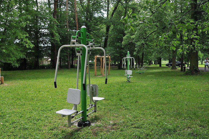 Fitness centrum v parku