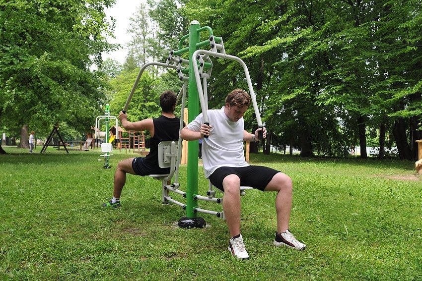 Fitness centrum v parku