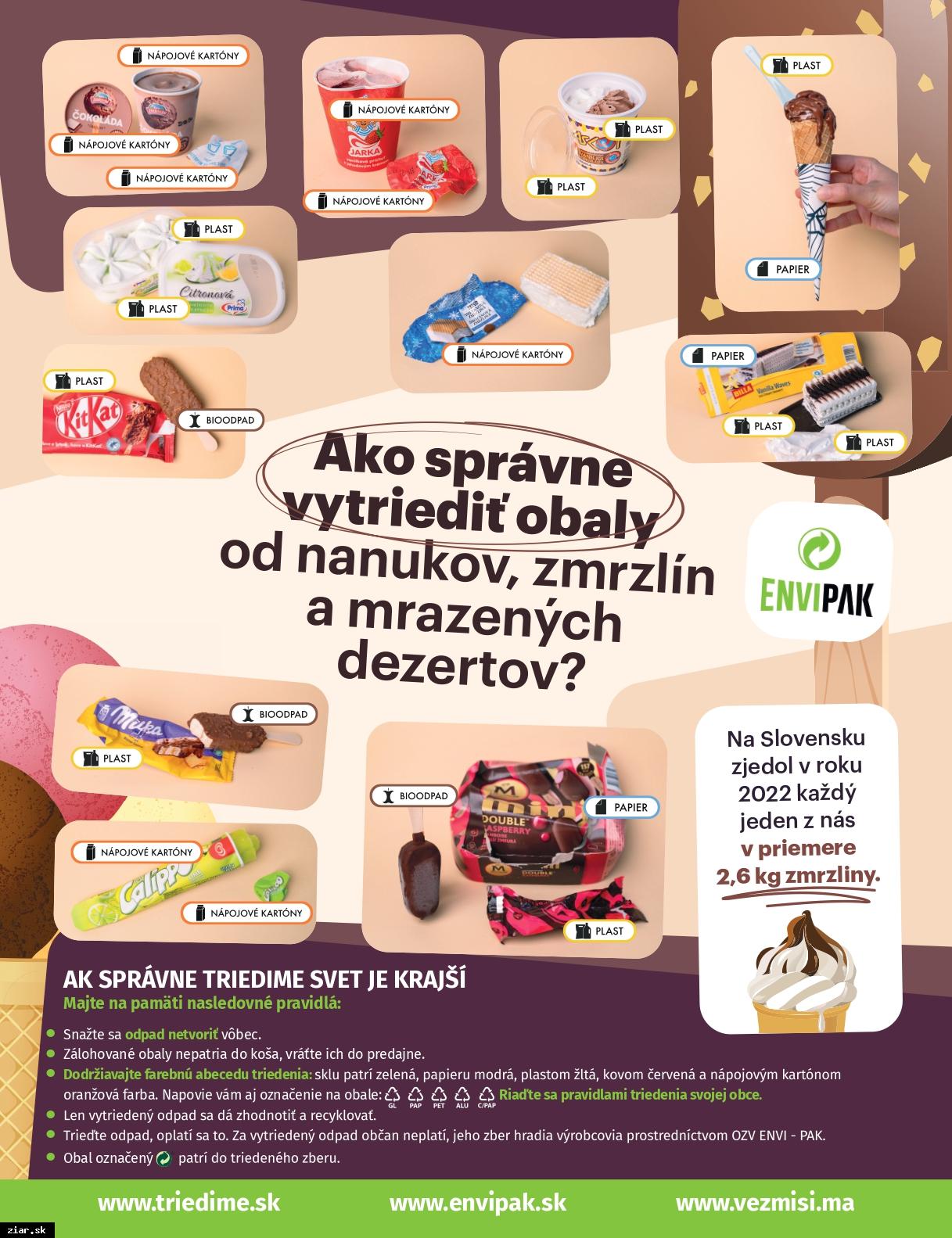 Sezóna nanukov a zmrzliny je tu. Viete správne vytriediť ich obaly?