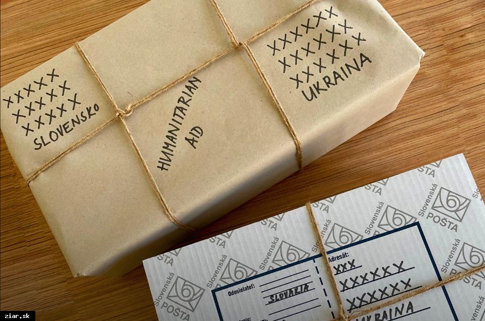 Slovenská pošta zašle balíky s humanitárnou pomocou na konkrétnu adresu na Ukrajinu zadarmo