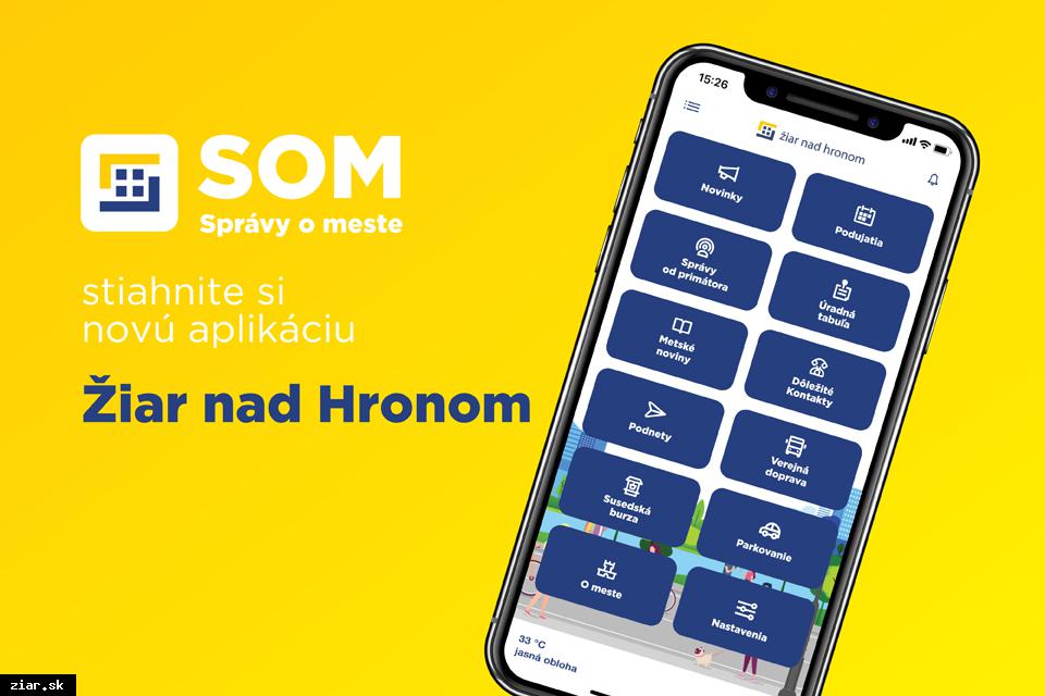 Nová aplikácia do telefónu - SOM - Správy o meste
