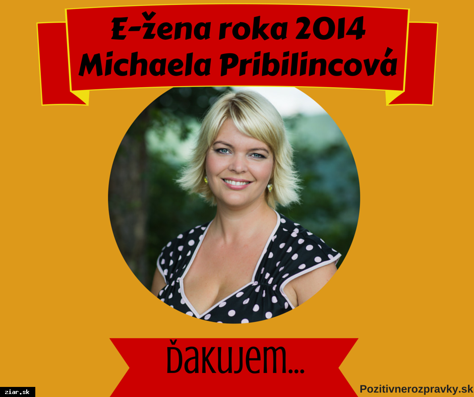 Michaela Pribilincová získala ocenenie E-žena roka