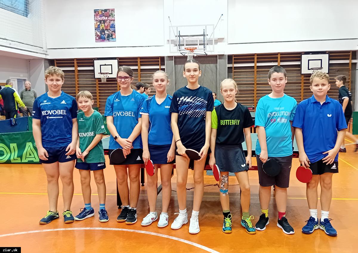 Stolný tenis: Výsledky mládeže stolnotenisového klubu MŠK Žiar nad Hronom v novembri a začiatkom decembra 2024