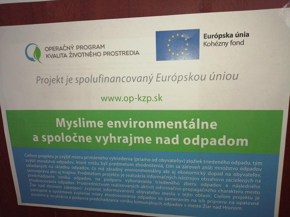 Myslime environmentálne a spoločne vyhrajme nad odpadom